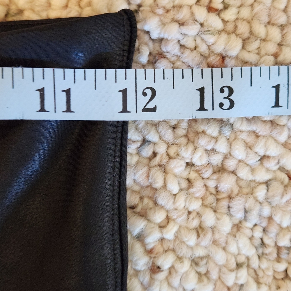 Spanx Moto Faux Leather Leggings Size Small Color black - Picture 6 of 12